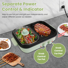 2-in-1 Electric Hot Pot and Grill product image