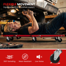  2-in-1 Rolling Creeper Stool product image