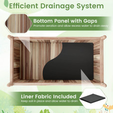 Natural Acacia Wood Rectangular Planter Box (1- or 2-Pack) product image