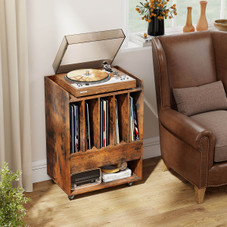 Record Player Stand with Drawer and Record Holder product image