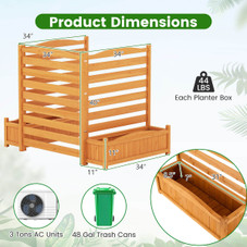 Air Conditioner Fence with Planter Box  product image