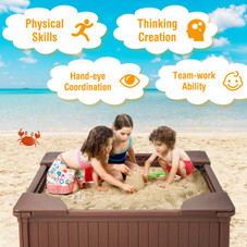 Kids' Large Outdoor Sandbox  product image