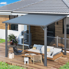 Outdoor Pergola Heavy-Duty Lean-to Metal Awning product image