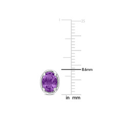 1.40 Carat (ctw) Amethyst Oval Stud Earrings  product image