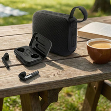 Wireless Speaker & Wireless Earbuds Bundle product image