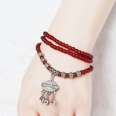 Red Agate Beaded Good Luck Bracelet product image