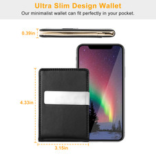 RFID Blocking Slim PU Leather Bifold Wallet with Money Clip product image