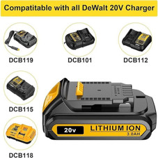 20V 3.0Ah Replacement Lithium Battery for Dewalt (2-Pack) product image