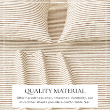 Striped Microfiber Sheet Set product image