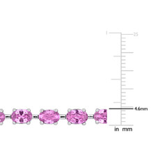 13.34 Carat (ctw) Lab-Created Pink Sapphire Bracelet product image