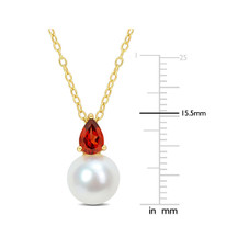 8.5-9mm Freshwater Cultured Drop Pearl Pendant Necklace product image