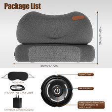 Heated Neck Pillow with Eye Mask product image