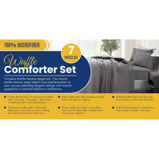 Kathy Ireland Waffle Textured Comforter Set (7 Pieces) product image
