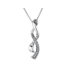 Sterling Silver Infinity Pendant Necklace with Chain product image