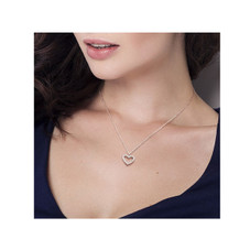 1/2 Carat (ctw) Lab-Created Moissanite Heart Necklace product image