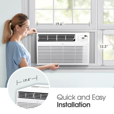 LG 10,000 BTU 115V  Electronic Window Air Conditioner and Remote product image