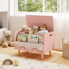 Kids  Wooden Toy Box  with  Bookcase product image