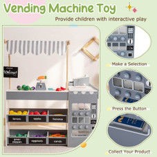 Kids Grocery Store Playset with Play Food and Cart product image