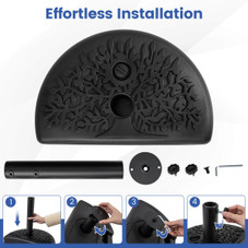 55 lbs Half Round Patio Umbrella Base product image