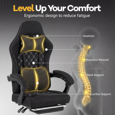 Adjustable Computer Chair with 90°-135° Reclining Backrest  product image