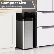 16-Gallon Trash Can with Wing Lid and Motion Sensor Technology product image
