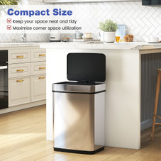 16-Gallon Trash Can with Dual Compartments  product image