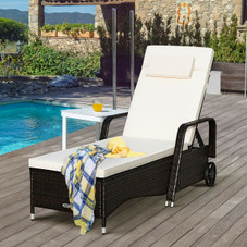 Outdoor Chaise Lounge with Adjustable Backrest product image