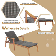 Patio Rattan Chaise Lounge product image