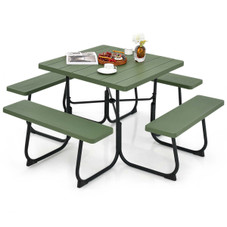 Outdoor Square Picnic Table and Bench Set product image