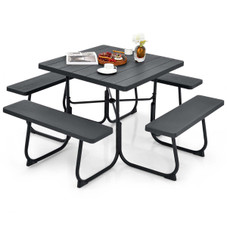Outdoor Square Picnic Table and Bench Set product image