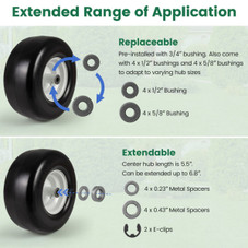 13 x 6.50-6 Tubeless Tires and Wheels (2-Pack) product image
