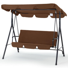 3-Seat Glider Patio Swing with Adjustable Canopy product image