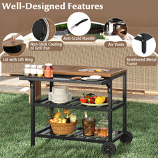 Outdoor Korean BBQ Grill Dining Cart product image