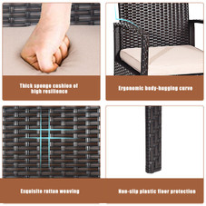 Patio Rattan Conversation Furniture (4 Piece Set) product image