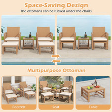 Patio Rattan Furniture (5 Piece Set) product image