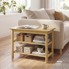 3-Tier Freestanding Shoe Rack Bench product image