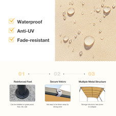 13'×10' Patio Awning for Porch, Pergola, and Gazebo product image