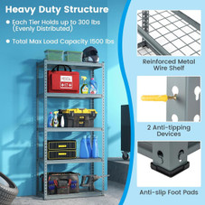 5-Tier Garage Storage Shelves product image