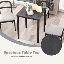 Square Dining Table with Solid Wood Frame product image