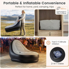 Inflatable Lounge Chair with Ottoman product image