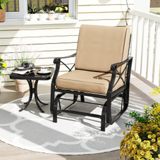 Outdoor Glider Rocking Chair with 105° Inclined Backrest product image