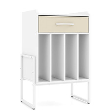Record Player Turntable Stand with 4 Vinyl Compartments product image