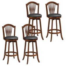 31” Bar Height Barstools with Backrest and Footrests product image