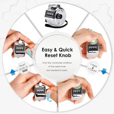 Metal 4-Digit Hand Tally Counter Clicker product image