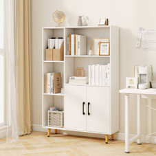 Free-Standing Storage Cabinet with Open Shelves product image