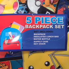 Pokemon Kids 5-Piece 16" Backpack Set with Lunch Bag product image