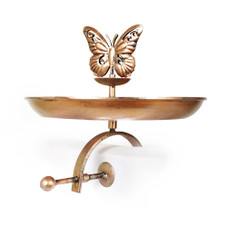 Interchangeable Bronze Butterfly & Bird Bath with Stake & Mounting Clamp product image