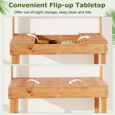 Pine Potting Bench with Hidden Storage Compartment product image