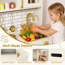 Kids Kitchen Play Set with Interactive Stoves and Accessories product image