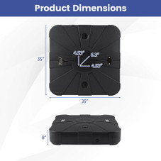 375LBS Outdoor Cantilever Umbrella Base with Wheels product image
